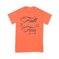 Faith Over Fear Inspirational T-Shirt for Strength, Courage, and Belief Unisex Youth