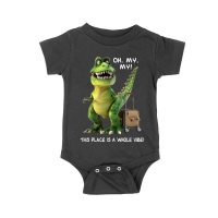 Oh My My! T-Rex Travel Adventure T-Shirt ? This Place is Amazing Unisex Baby Jersey – Viva Party
