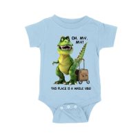 Oh My My! T-Rex Travel Adventure T-Shirt ? This Place is Amazing Unisex Baby Jersey