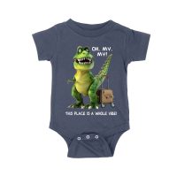 Oh My My! T-Rex Travel Adventure T-Shirt ? This Place is Amazing Unisex Baby Jersey
