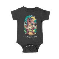 Sweet Dino Pre-Hysterical Ice Cream T-Shirt ? Fun Dinosaur Summer Vibes Unisex Baby Jersey – Viva Party