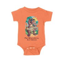 Sweet Dino Pre-Hysterical Ice Cream T-Shirt ? Fun Dinosaur Summer Vibes Unisex Baby Jersey