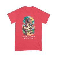 Sweet Dino Pre-Hysterical Ice Cream T-Shirt ? Fun Dinosaur Summer Vibes Unisex Youth