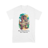 Sweet Dino Pre-Hysterical Ice Cream T-Shirt ? Fun Dinosaur Summer Vibes Unisex Youth