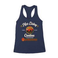 Retro Cantina T-Shirt ? No Droids, Live Music, Outer Space Adventure Graphic Tee Women's Racerback Tank Top