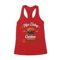 Retro Cantina T-Shirt ? No Droids, Live Music, Outer Space Adventure Graphic Tee Women's Racerback Tank Top