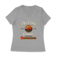 Retro Cantina T-Shirt ? No Droids, Live Music, Outer Space Adventure Graphic Tee Women Jersey V-Neck