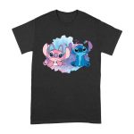 Adorable Alien Couple T-Shirt ? Cute Blue and Pink Cartoon Duo with Hearts, Perfect Gift for Kids, Teens & Couples, Fun Watercolor Art Tee Unisex Adult – Viva Party