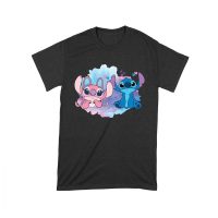 Adorable Alien Couple T-Shirt ? Cute Blue and Pink Cartoon Duo with Hearts, Perfect Gift for Kids, Teens & Couples, Fun Watercolor Art Tee Unisex Toddler – Viva Party