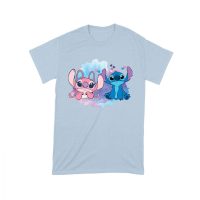 Adorable Alien Couple T-Shirt ? Cute Blue and Pink Cartoon Duo with Hearts, Perfect Gift for Kids, Teens & Couples, Fun Watercolor Art Tee Unisex Toddler