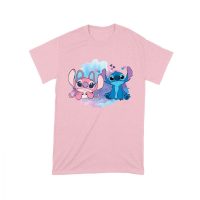 Adorable Alien Couple T-Shirt ? Cute Blue and Pink Cartoon Duo with Hearts, Perfect Gift for Kids, Teens & Couples, Fun Watercolor Art Tee Unisex Toddler