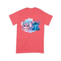 Adorable Alien Couple T-Shirt ? Cute Blue and Pink Cartoon Duo with Hearts, Perfect Gift for Kids, Teens & Couples, Fun Watercolor Art Tee Unisex Toddler