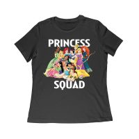 Princess Squad T-Shirt ? Adorable Cartoon Character Group, Perfect for Kids and Teens, Fun Gift Idea, Stylish Matching Tee for Friends and Family Women Relaxed – Viva Party
