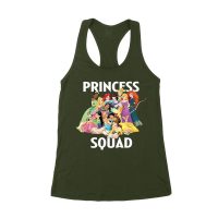 Princess Squad T-Shirt ? Adorable Cartoon Character Group, Perfect for Kids and Teens, Fun Gift Idea, Stylish Matching Tee for Friends and Family Women's Racerback Tank Top