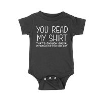 You Read My Shirt - That's Enough Social Interaction for One Day T-Shirt - Funny, Introvert Humor Tee for Anti-Social Vibes Unisex Baby Jersey – Viva Party
