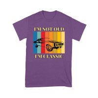 I'm Not Old, I'm Classic" Retro Vintage Car Graphic T-Shirt