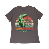 "Papa Saurus" Dinosaur T-Shirt for Dads ? Funny Father?s Day Gift, Perfect Shirt for Dino Lovers and Women Relaxed