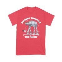 Star AT-AT Dashing Through the Snow Graphic T-Shirt ? Fun Festive Holiday Apparel Unisex Youth