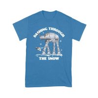 Star AT-AT Dashing Through the Snow Graphic T-Shirt ? Fun Festive Holiday Apparel Unisex Youth
