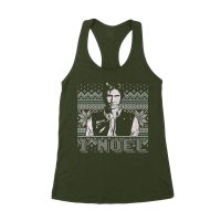 Star I Noel Han Solo Holiday Humor Christmas T-Shirt Women's Racerback Tank Top