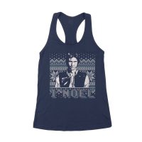 Star I Noel Han Solo Holiday Humor Christmas T-Shirt Women's Racerback Tank Top