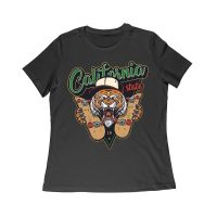 Fierce California Tiger Skateboarding T-Shirt - Bold Graphic Design for Skate Fans Women Relaxed – Viva Party