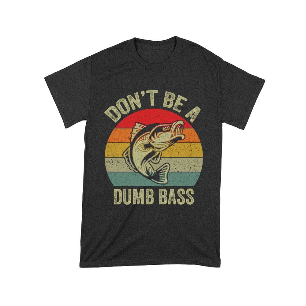 Cart-54_T-Black.jpg Don'T Be A Dumb Bass T-Shirt - Funny Fishing Pun Tee For Humor And Outdoor Enthusiasts Unisex Toddler – Viva Party