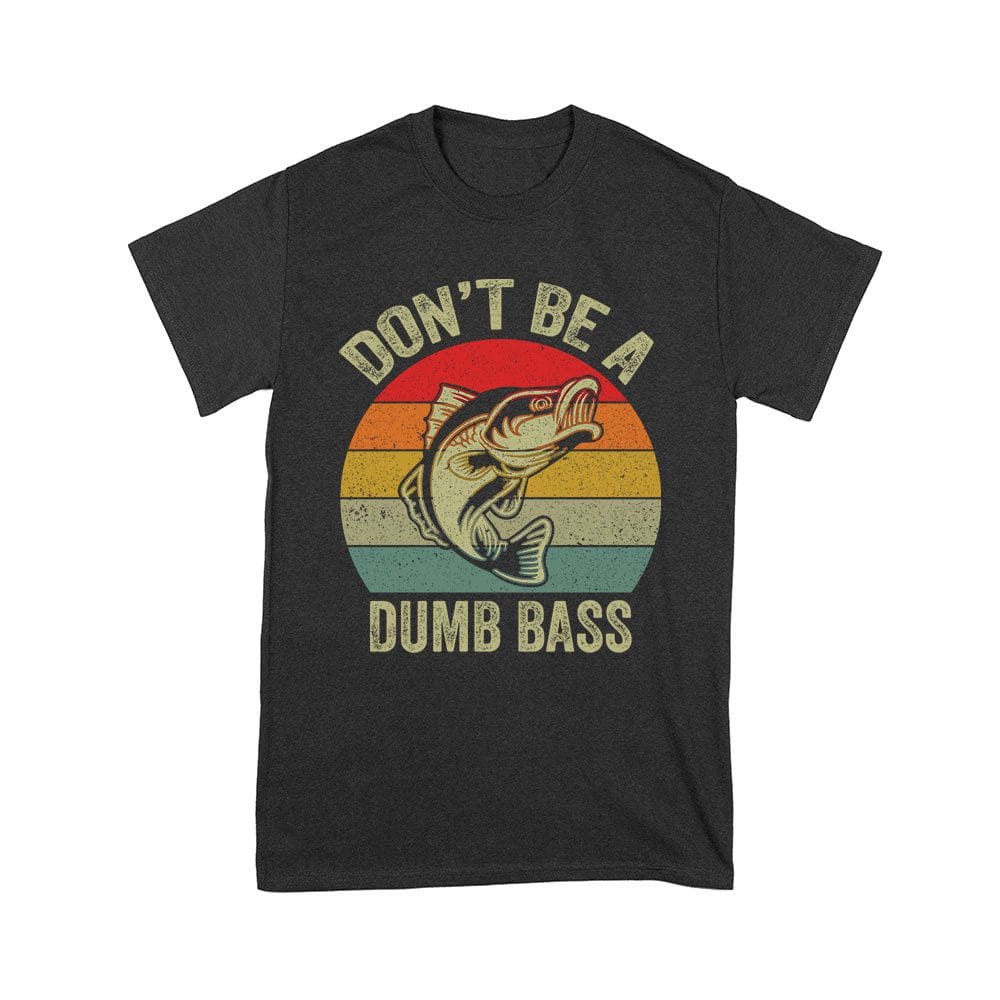 Cart-54_Y-Black.jpg Don'T Be A Dumb Bass T-Shirt - Funny Fishing Pun Tee For Humor And Outdoor Enthusiasts Unisex Youth – Viva Party