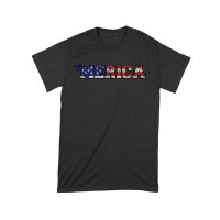Patriotic 'Merica T-Shirt - Vintage American Flag Grunge Tee for Proud Americans, Freedom Lovers, USA Pride, 4th of July, Veterans, and Military Supporters Unisex Toddler – Viva Party