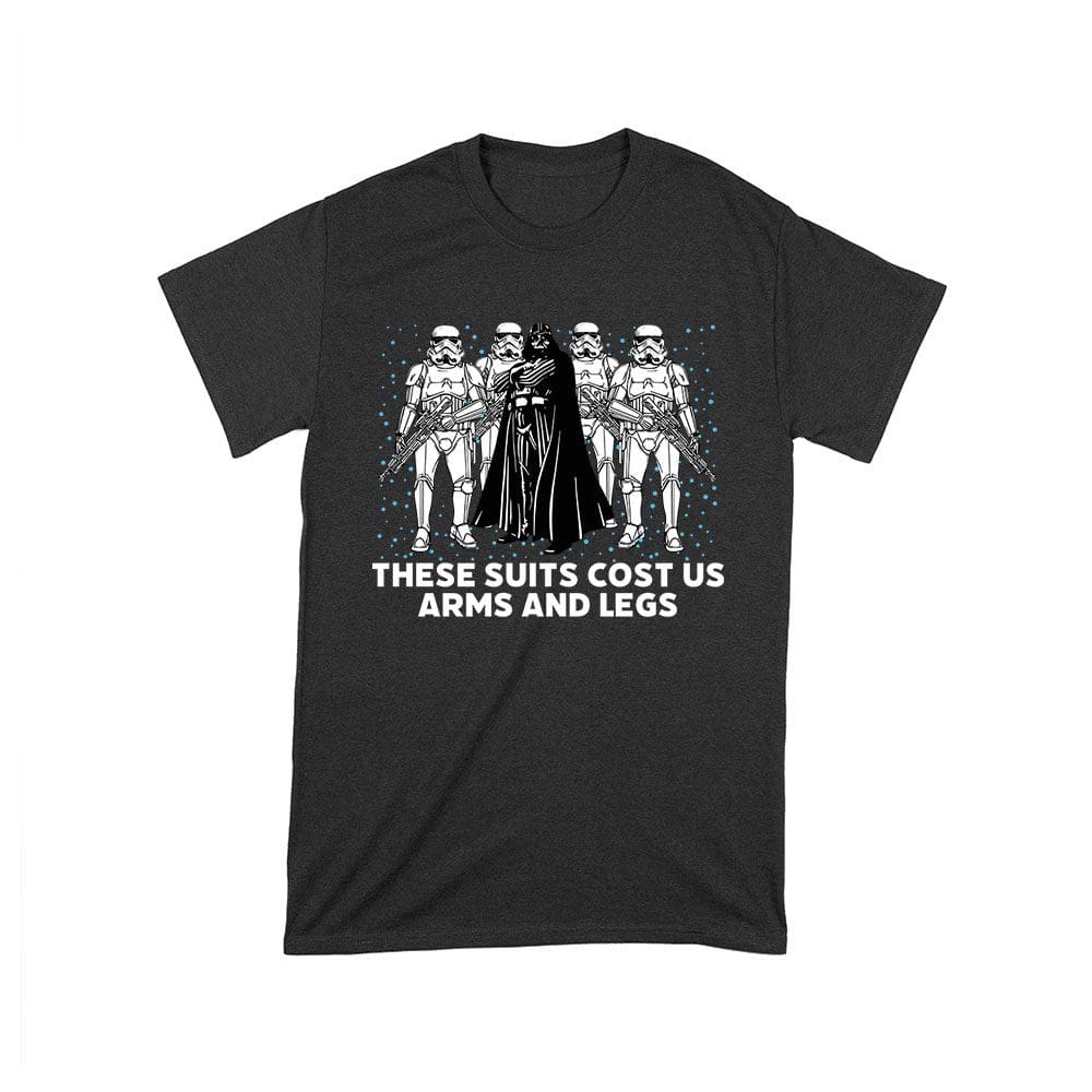 Cart-68_T-Black.jpg These Suits Cost Us Arms And Legs Shirt - Funny Darth Vader Inspired Tee - Sci-Fi Fan Gift Unisex Toddler – Viva Party