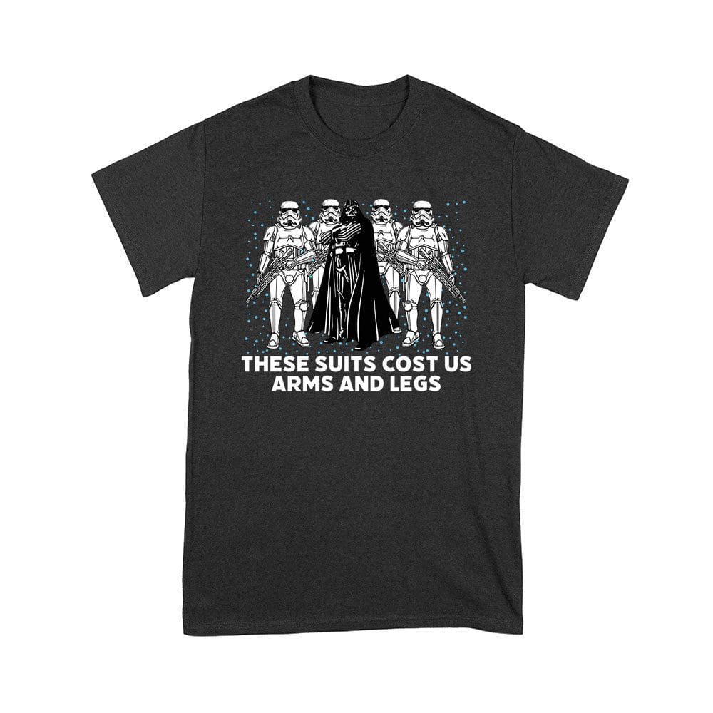 Cart-68_Y-Black.jpg These Suits Cost Us Arms And Legs Shirt - Funny Darth Vader Inspired Tee - Sci-Fi Fan Gift Unisex Youth – Viva Party