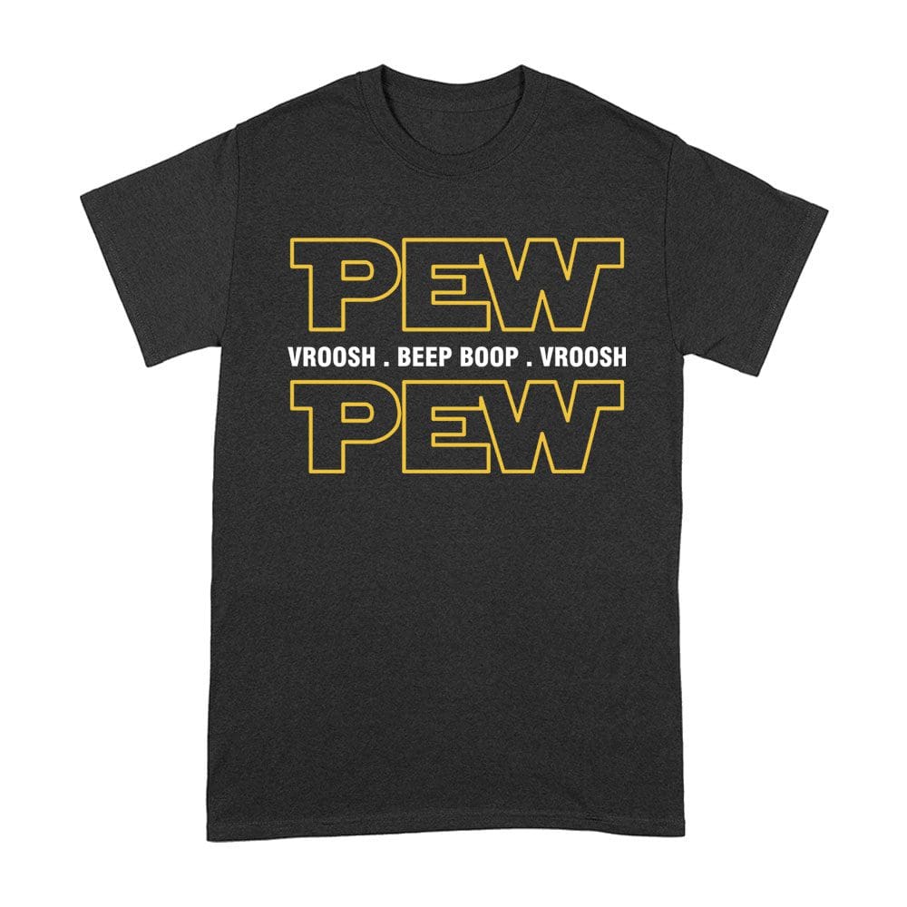 Cart-70_A-Black.jpg Pew Vroosh Beep Boop Shirt - Funny Sci-Fi Sound Effects Tee - Retro Space Fan Gift Unisex Adult – Viva Party