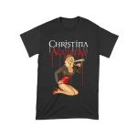 Retro Pin-Up Style Christina Aguilera T-Shirt with Red Microphone Pose Unisex Toddler – Viva Party