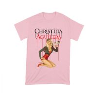 Retro Pin-Up Style Christina Aguilera T-Shirt with Red Microphone Pose Unisex Toddler