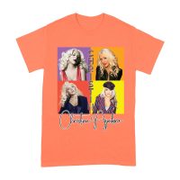 Pop Art Style Christina Aguilera T-Shirt with Four Retro Portrait Blocks Unisex Adult