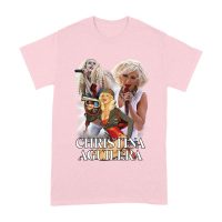 Stage Performance Christina Aguilera T-Shirt with Bold Singing Moments Unisex Adult