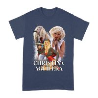 Stage Performance Christina Aguilera T-Shirt with Bold Singing Moments Unisex Adult