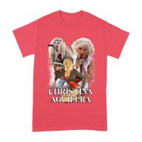 Stage Performance Christina Aguilera T-Shirt with Bold Singing Moments Unisex Adult