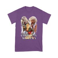 Stage Performance Christina Aguilera T-Shirt with Bold Singing Moments Unisex Youth