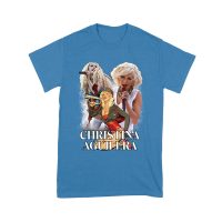 Stage Performance Christina Aguilera T-Shirt with Bold Singing Moments Unisex Youth