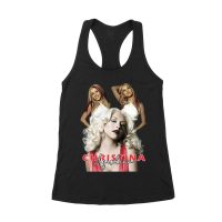 Sassy Christina Aguilera T-Shirt with Red Dress and Confident Expression Women's Racerback Tank Top – Viva Party