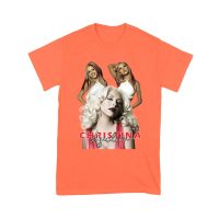 Sassy Christina Aguilera T-Shirt with Red Dress and Confident Expression Unisex Youth