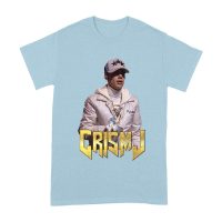 Cris-MJ in White Jacket with Bold Gold Logo Unisex Adult