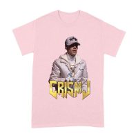 Cris-MJ in White Jacket with Bold Gold Logo Unisex Adult