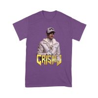Cris-MJ in White Jacket with Bold Gold Logo Unisex Youth