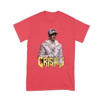 Cris-MJ in White Jacket with Bold Gold Logo Unisex Youth