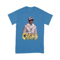 Cris-MJ in White Jacket with Bold Gold Logo Unisex Youth