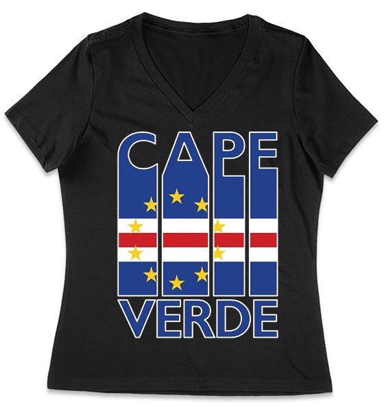 Cape Verde Flag Bold Letter T-Shirt Cape Verde Flag Bold Letter T-Shirt