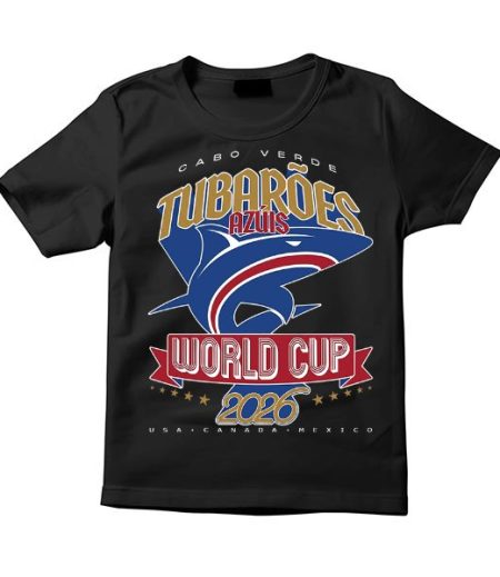 Tubarões Azuis Cape Verde World Cup 2026 T-Shirt