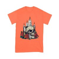Dia de Muertos Sugar Skull T-Shirt ? Elegant Candles and Red Roses Day of the Dead Design Unisex Youth